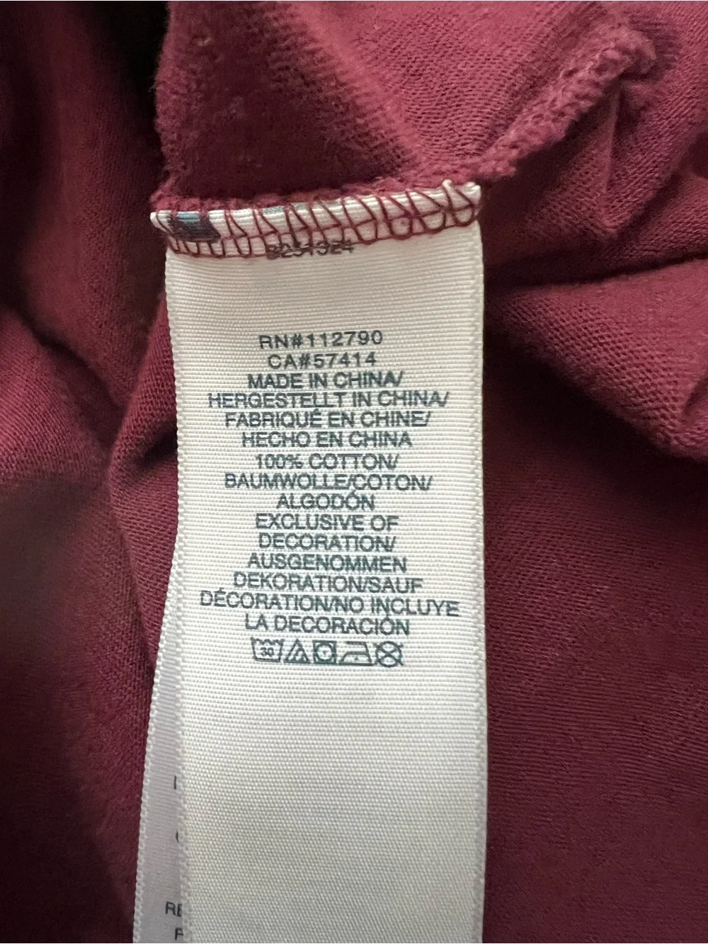 True Religion Men's Long-Sleeve Polo - Burgundy with Green Collar